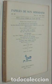 Libri di seconda mano: Papeles de Son Armadans. A&ntilde;o III. Tomo X. N&ordm; XXIX. Agosto, 1958. Revista mensual dirigida por ... -