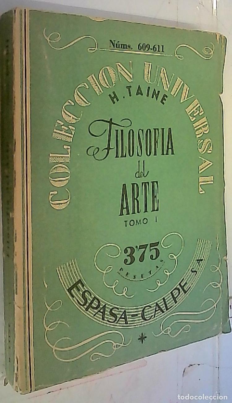 B&uuml;cher: Filosof&iacute;a del Arte. Tomo I - Taine, H.: