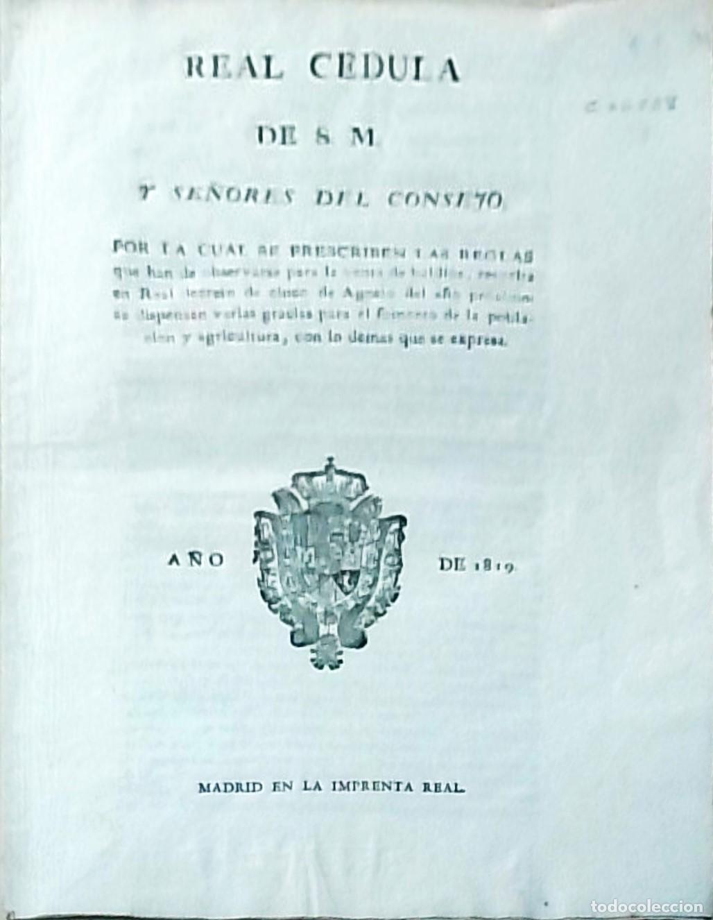 Libri di seconda mano: Real cedula de S.M. y Se&ntilde;ores del Consejo, Por la cual se prescriben las reglas que han de observars
