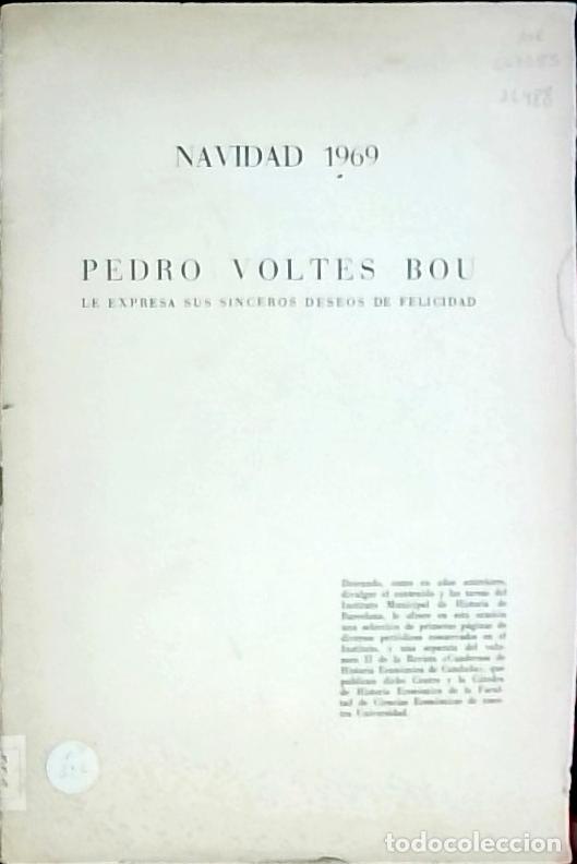 Livros em segunda m&atilde;o: Navidad 1969. Pedro Voltes Bou le expresa sus sincesos deseos de felicidad - Voltes Boy, Pedro: