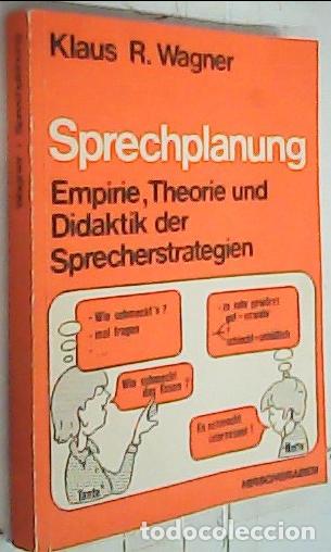 books: Sprechplanung. Empirie, Theorie und Didaktik der Sprecherstrategien - Wagner, Klaus R.: