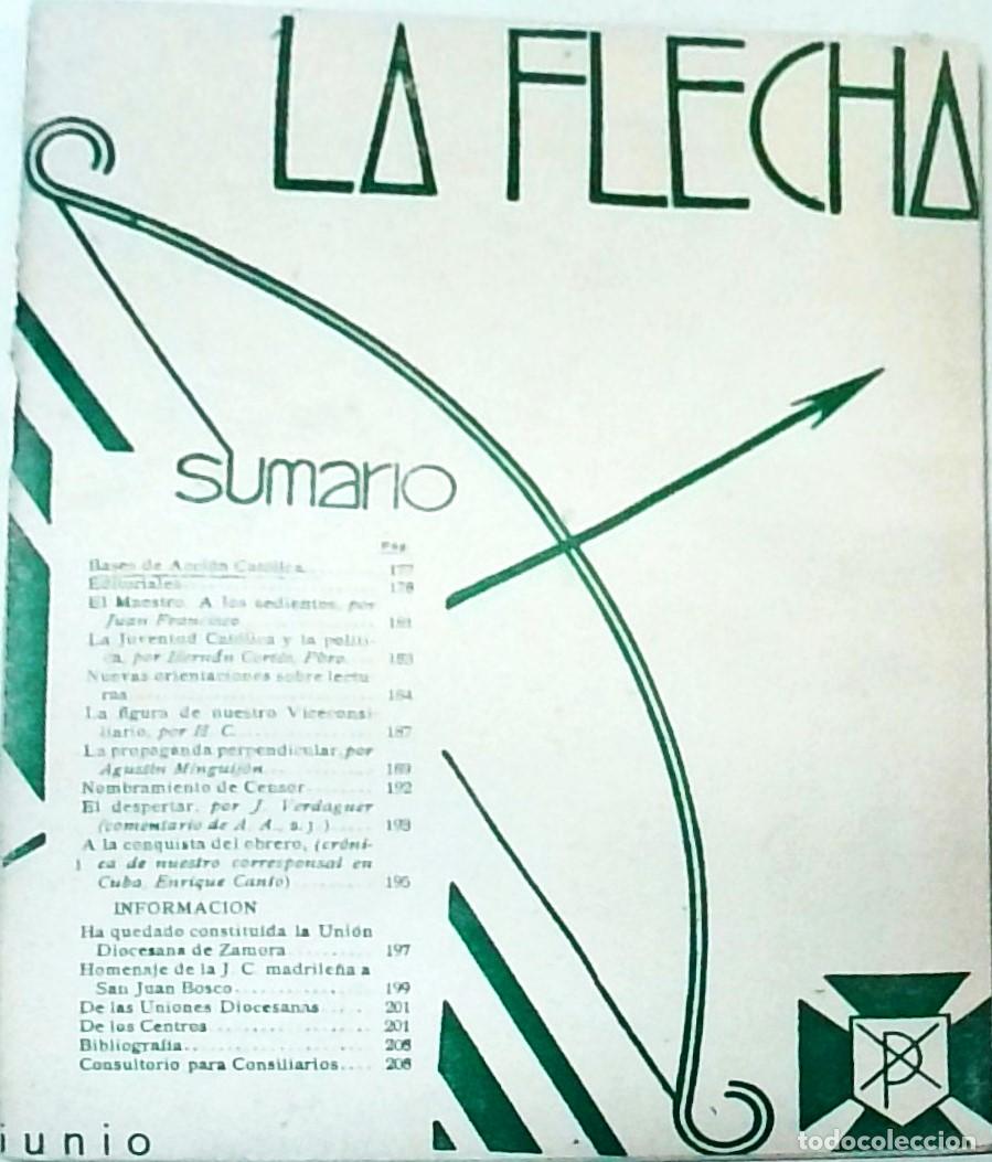 B&uuml;cher: La Flecha. Organo oficial de la Juventud Cat&oacute;lica. Ano III. N&ordm; 25. Madrid, junio 1934 - AA. VV.: