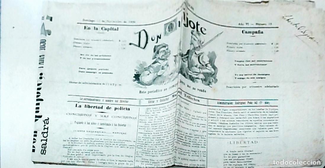 Livros em segunda m&atilde;o: Don Quijote. Este peri&oacute;dico se compra pero no se vende. Domingo 10 de Noviembre de 1889. A&ntilde;o VI. N&uacute;m