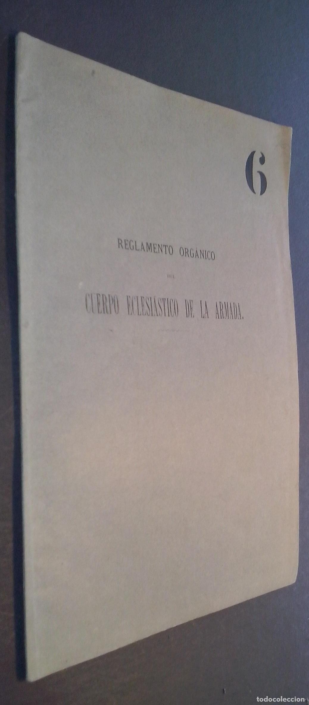 Libri di seconda mano: Reglamento org&aacute;nico para el Cuerpo Eclesi&aacute;stico de la Armada - :