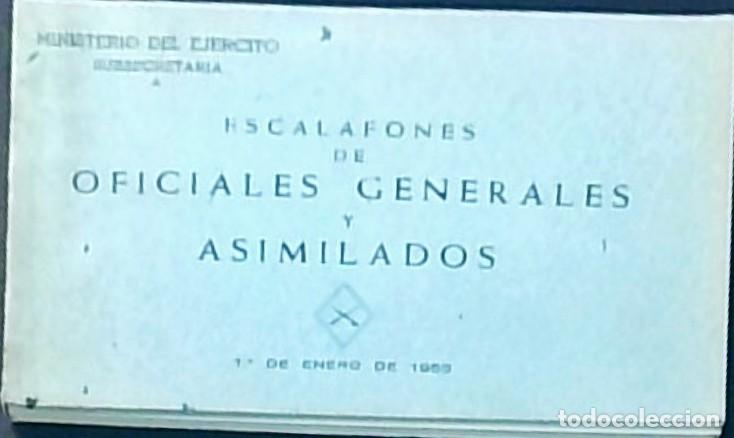 books: Escalafones de Oficiales Generales y Asimilados. 1&ordm; de enero de 1955 - ANONIMO:
