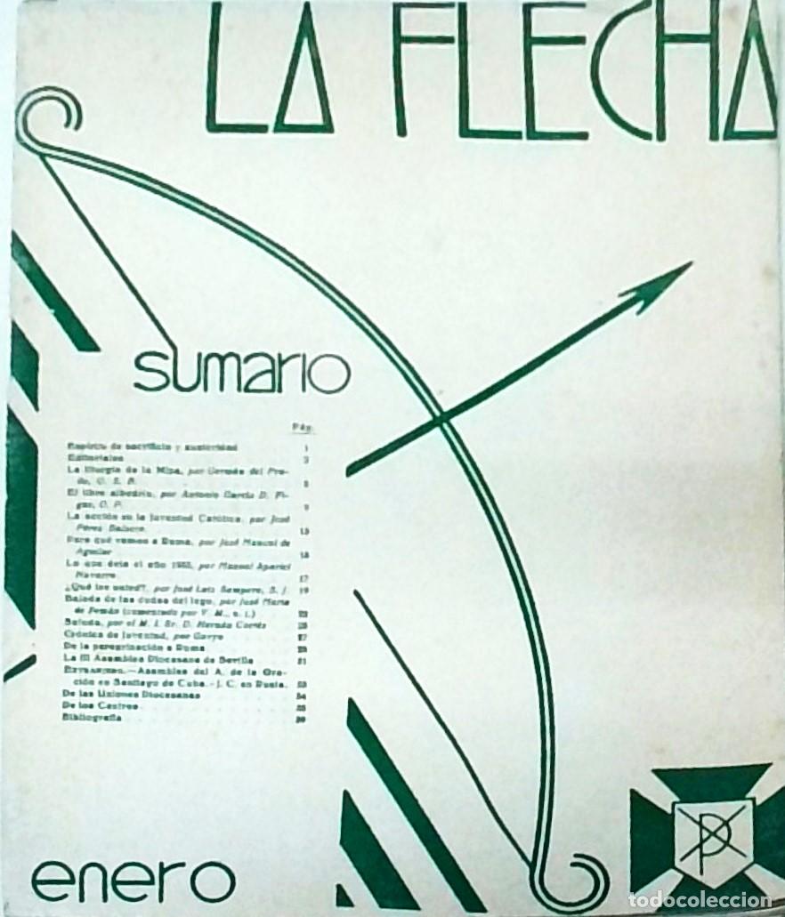 B&uuml;cher: La Flecha. Organo oficial de la Juventud Cat&oacute;lica. Ano III. N&ordm; 21. Madrid, enero 1934 - AA. VV.: