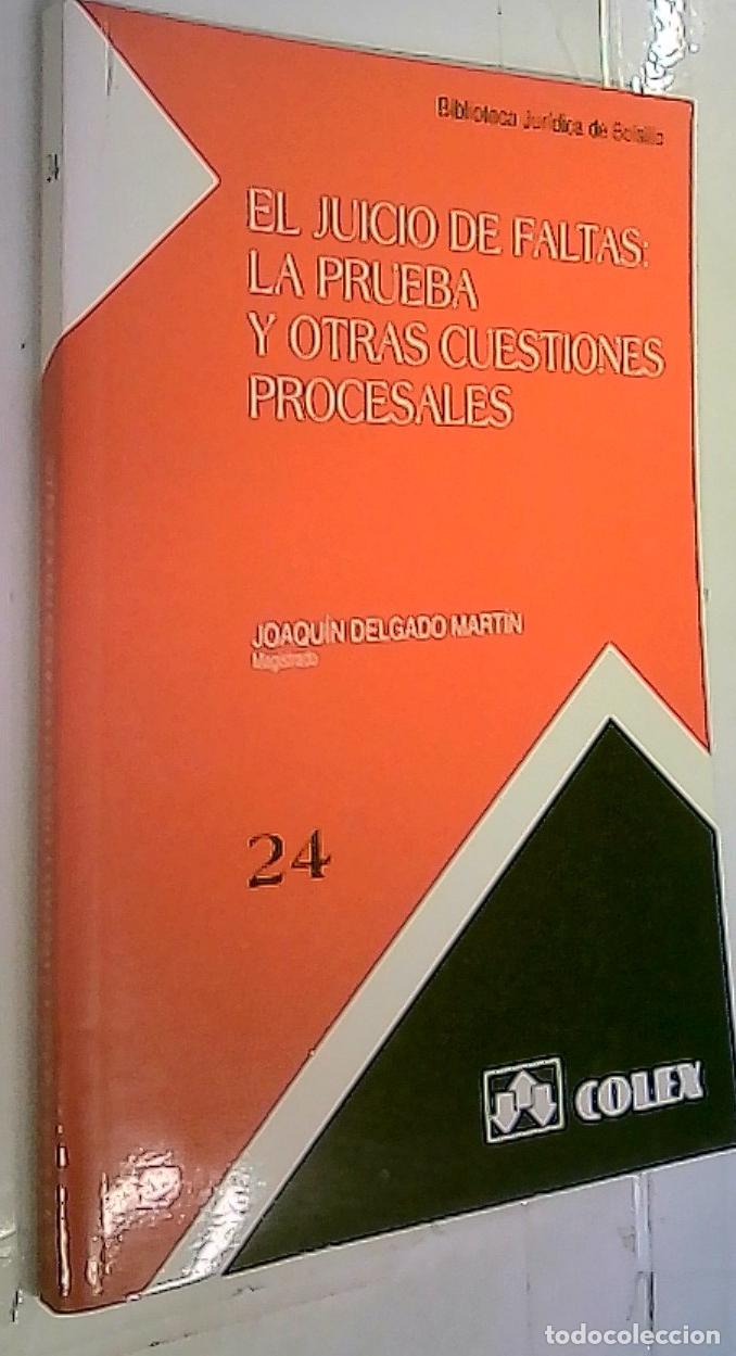 books: El juicio de faltas : la prueba y otras cuestiones procesales - Delgado Mart&iacute;n, Joaqu&iacute;n: