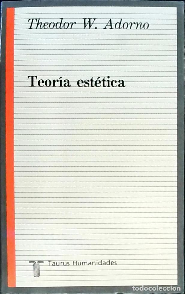 B&uuml;cher: Teor&iacute;a est&eacute;tica - Adorno, Theodor W.: