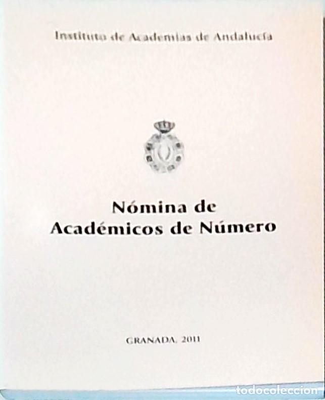 Libros: N&oacute;mina de Acad&eacute;micos de n&uacute;mero - ANONIMO: - Foto 1