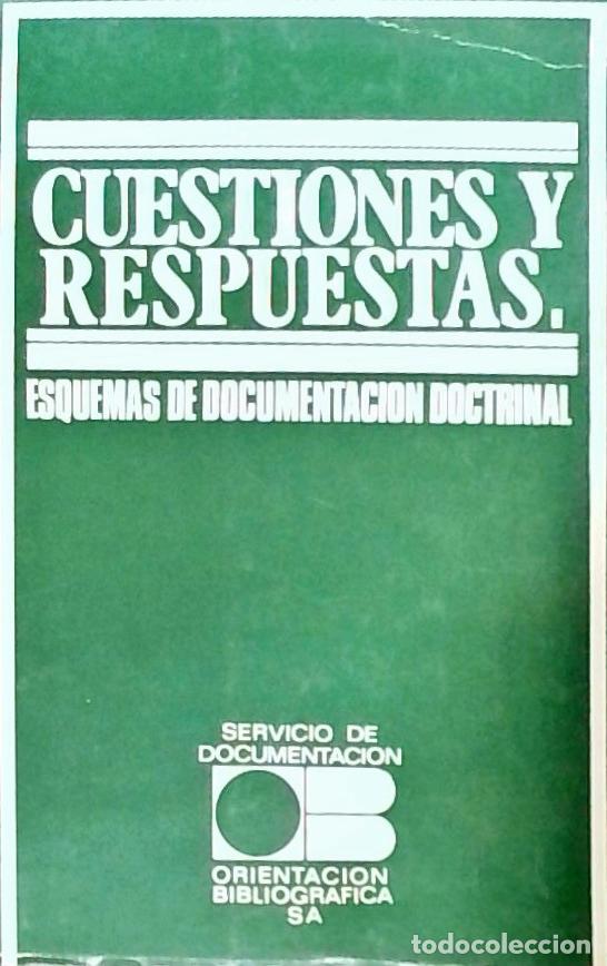 Libri di seconda mano: Cuestiones y Respuestas. Esquemas de documentaci&oacute;n doctrinal - Autores Varios:
