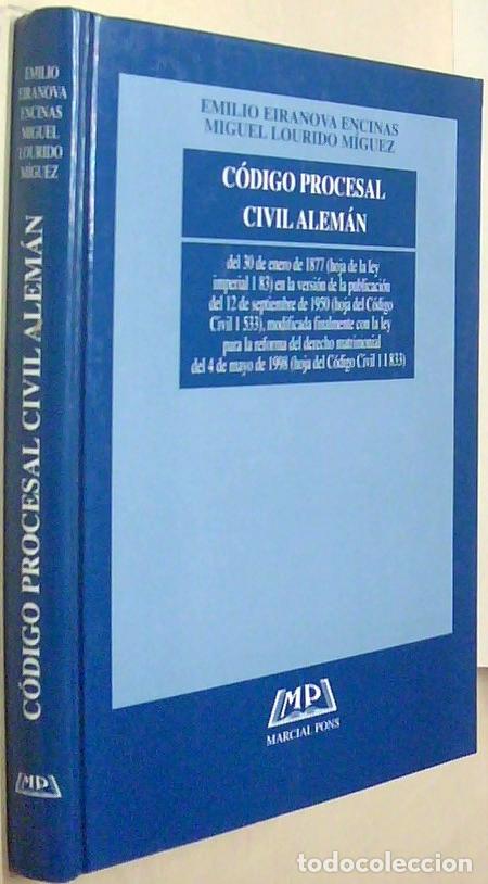 B&uuml;cher: C&oacute;digo procesal civil alem&aacute;n - EIRANOVA ENCINAS, Emilio y LOURIDO MIGUEZ, Miguel:
