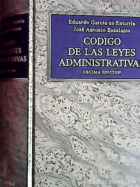 Livros em segunda m&atilde;o: C&oacute;digo de las leyes administrativas - Garc&iacute;a de Enterr&iacute;a, Eduardo :