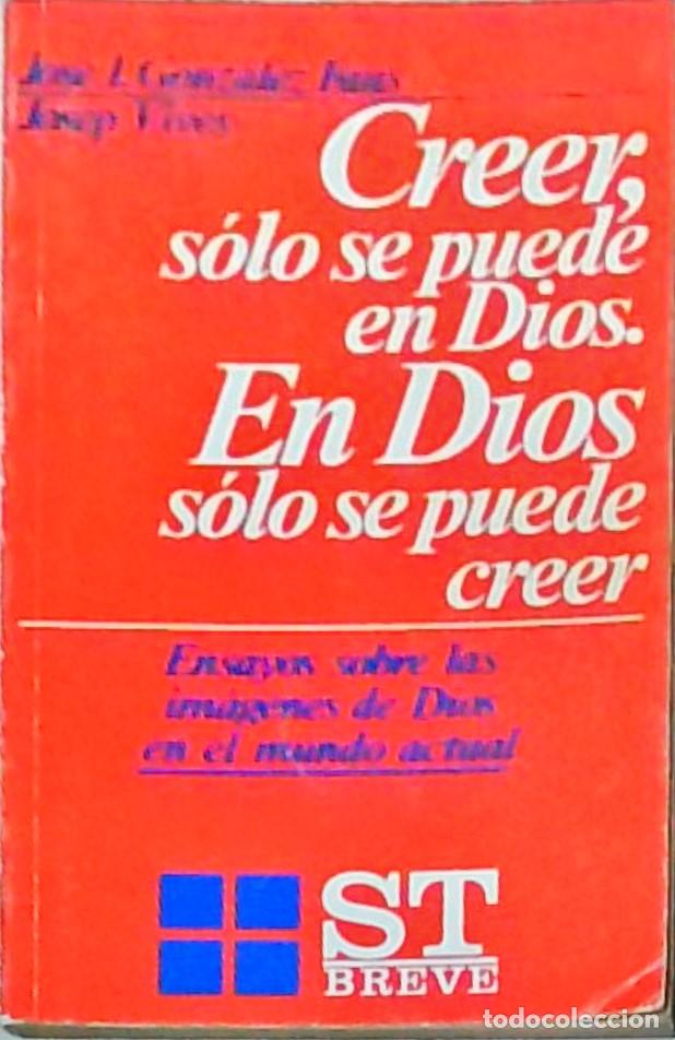 books: Creer, s&oacute;lo se puede en Dios. En Dios s&oacute;lo se puede creer. Ensayos sobre las im&aacute;genes de Dios en el