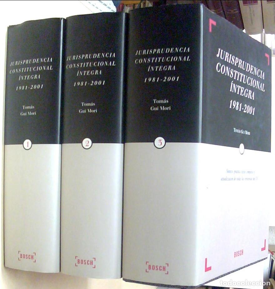 Libros: Jurisprudencia constitucional &iacute;ntegra. 1981-2001. 3 TOMOS - GUI MORI, Tom&aacute;s: - Foto 1
