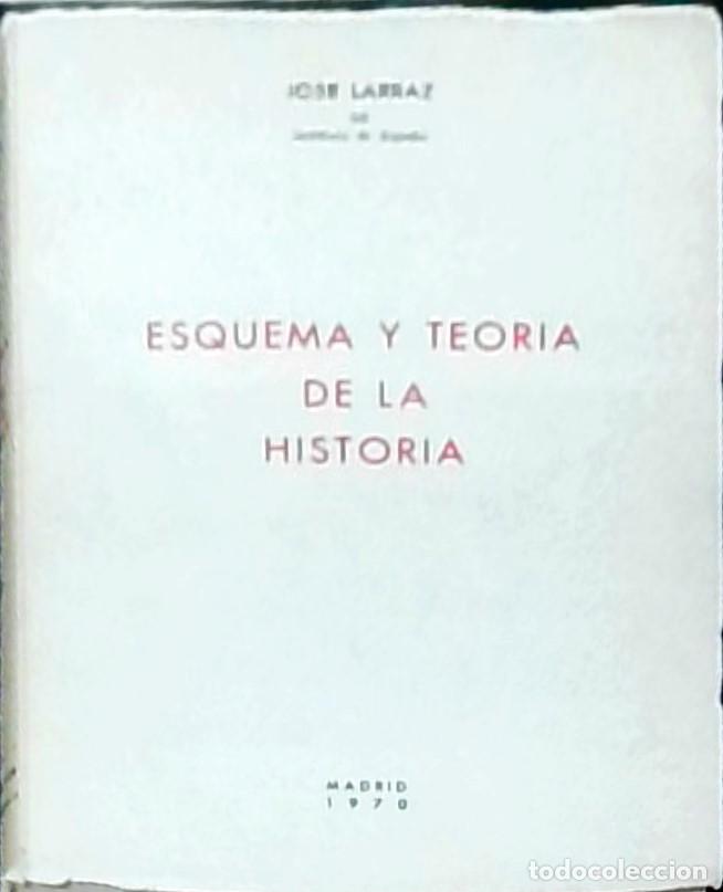 Libros: Esquema y teor&iacute;a de la historia. Con dedicatoria aut&oacute;grafa - LARRAZ, Jos&eacute;: - Foto 1