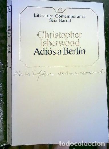 Libros: Adi&oacute;s a Berl&iacute;n - Isherwood, Christopher: