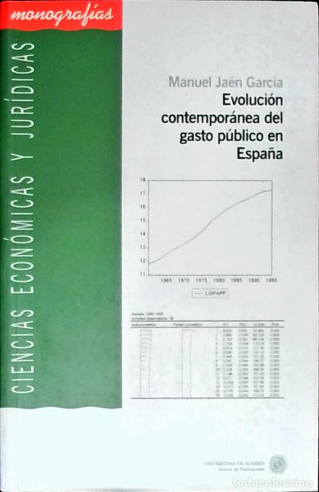 B&uuml;cher: Evoluci&oacute;n contempor&aacute;nea del gasto p&uacute;blico en Espa&ntilde;a - JAEN GARCIA, Manuel:
