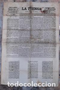 books: La Prensa. Diario de la ma&ntilde;ana. Pol&iacute;tico, literario y de noticias. Madrid jueves 29 agosto 1872 - PE