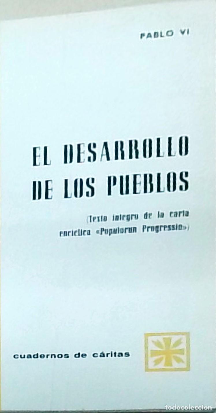 B&uuml;cher: El desarrollo de los pueblos (Texto &iacute;ntegro de la carta enc&iacute;clica Populorun Progressio) - PABLO VI: