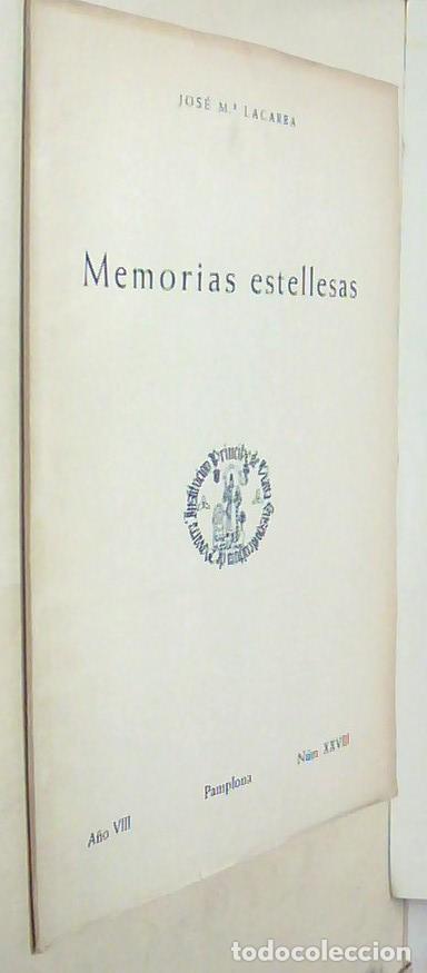 Libri di seconda mano: Memorias estellesas - LACARRA, Jos&eacute; Mar&iacute;a:
