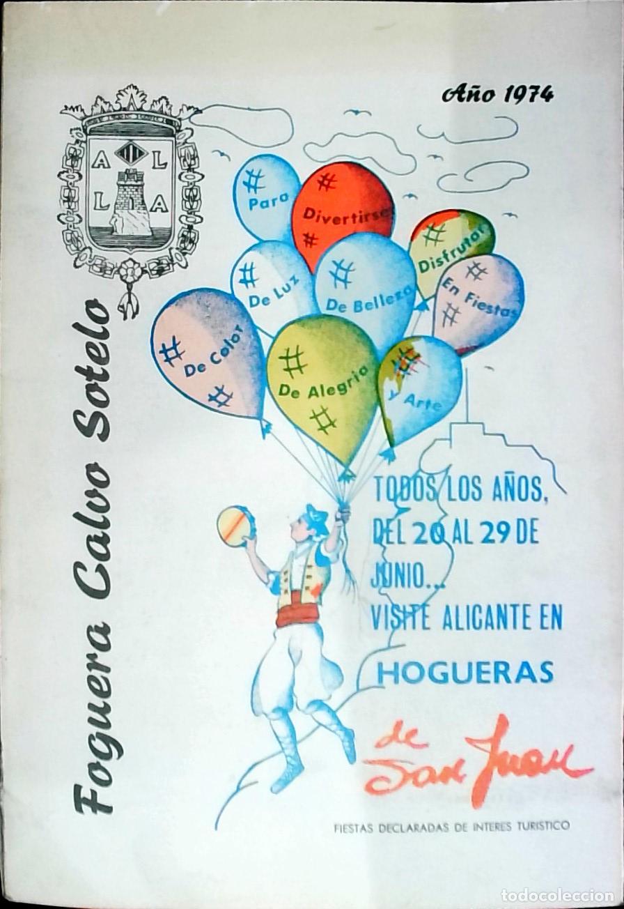 Libri di seconda mano: Foguera Calvo Sotelo 1974. Hogueras de San Juan - PROGRAMA: