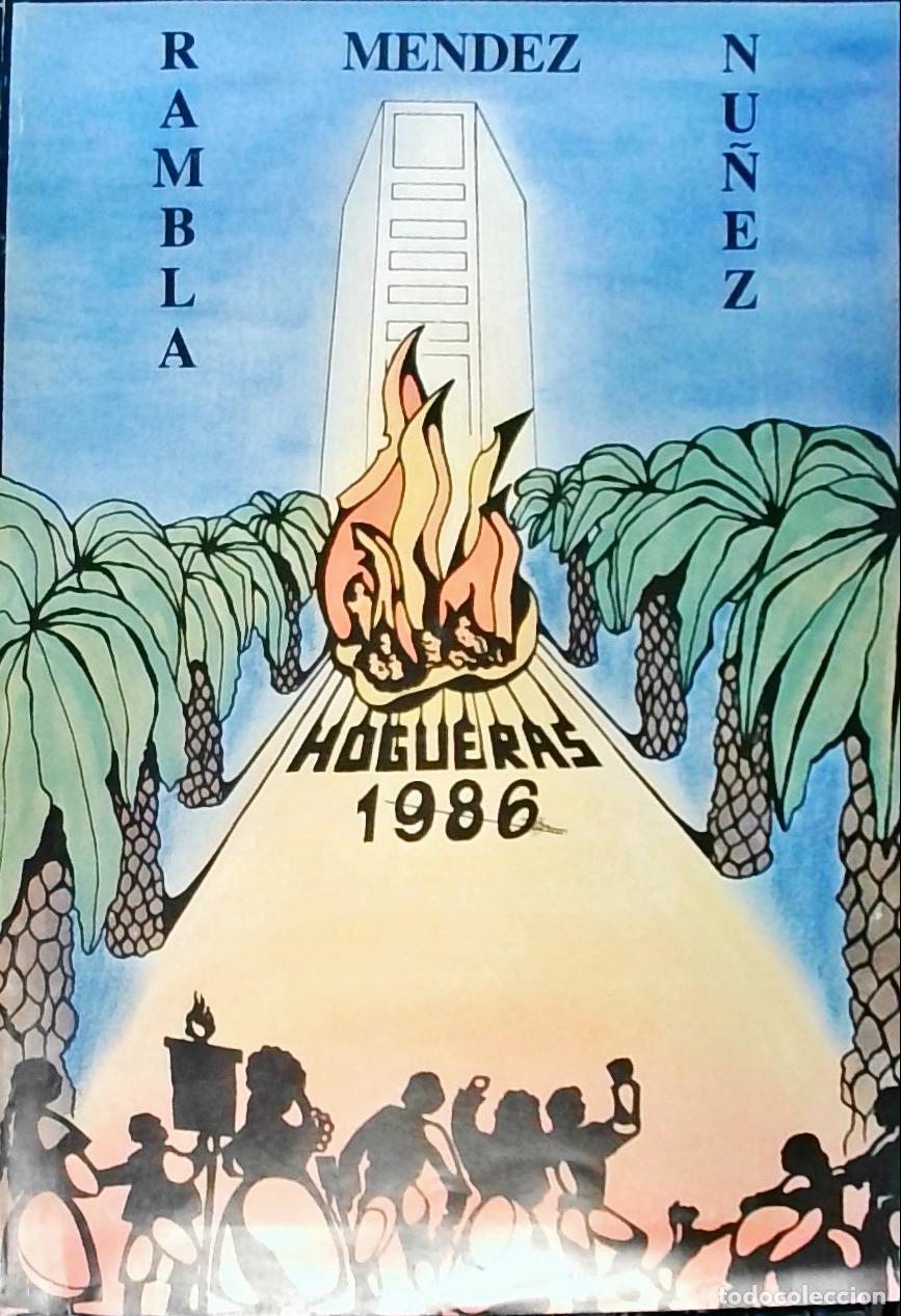 Libros: Rambla M&eacute;ndez N&uacute;&ntilde;ez. Hogueras 1986 - PROGRAMA: - Foto 1