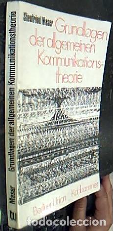 B&uuml;cher: Grundlagen der allgemeinen Kommunikationstheorie - MASER, Sierfried: