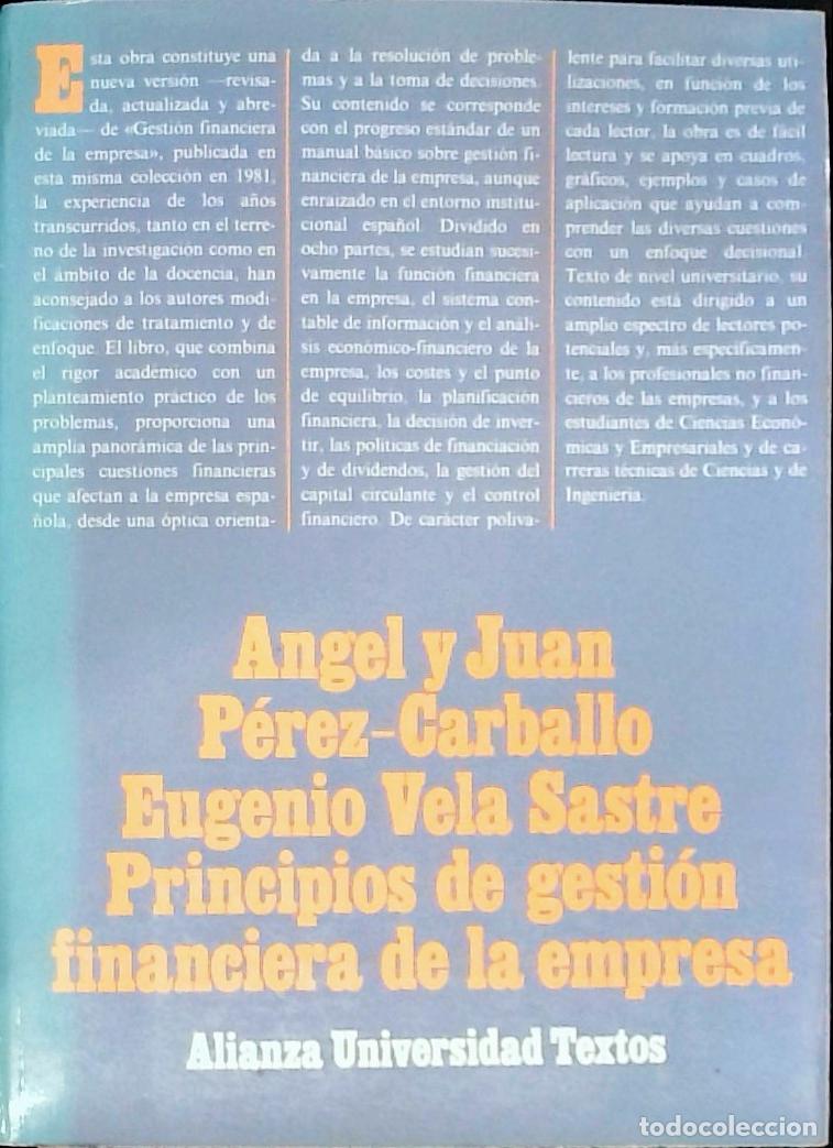 Libros: Principios de gesti&oacute;n financiera de la empresa - PEREZ CARBALLO, Angel y Juan, y Veiga, Juan Francis