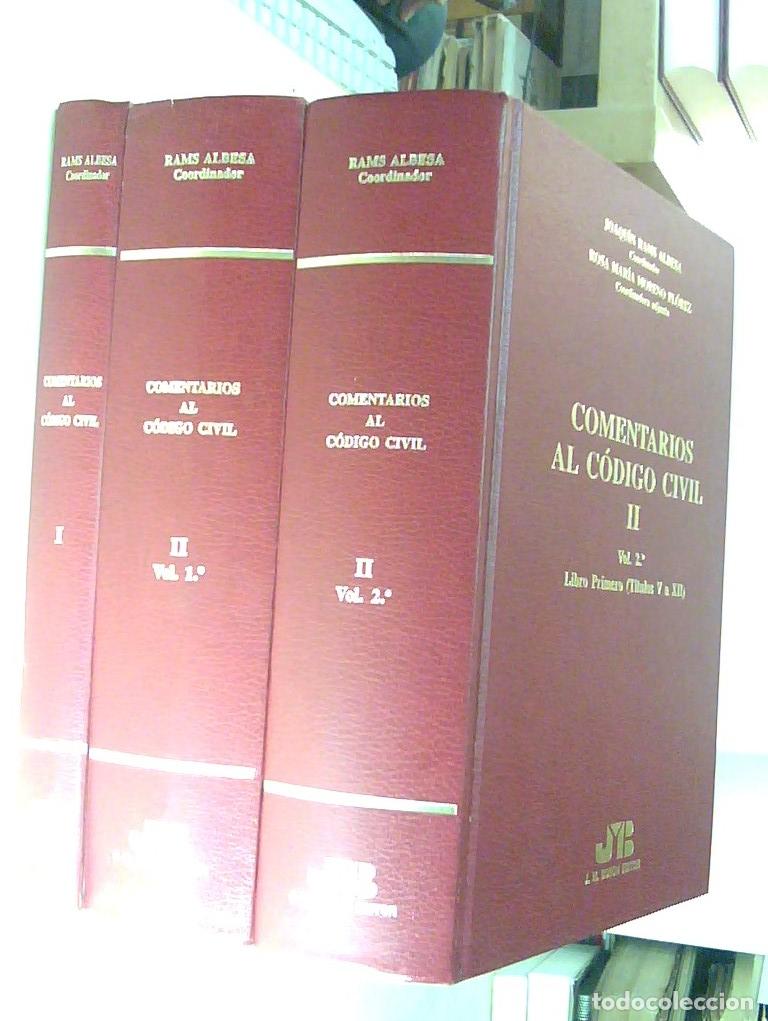 B&uuml;cher: Comentario al C&oacute;digo civil - RAMS ALBESA, Joaqu&iacute;n y MORENO O, Rosa Mar&iacute;a(Coordinadores) y OTROS: