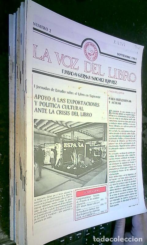 Libros: La Voz del Libro. Fundaci&oacute;n Germ&aacute;n S&aacute;nchez Ruip&eacute;rez. N&ordm;s del 2 al 20 incluidos. Total 19 n&uacute;meros - R