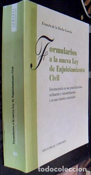 Libros: Formularios a la nueva ley de enjuiciamiento civil - Rocha Garc&iacute;a, Ernesto de la: