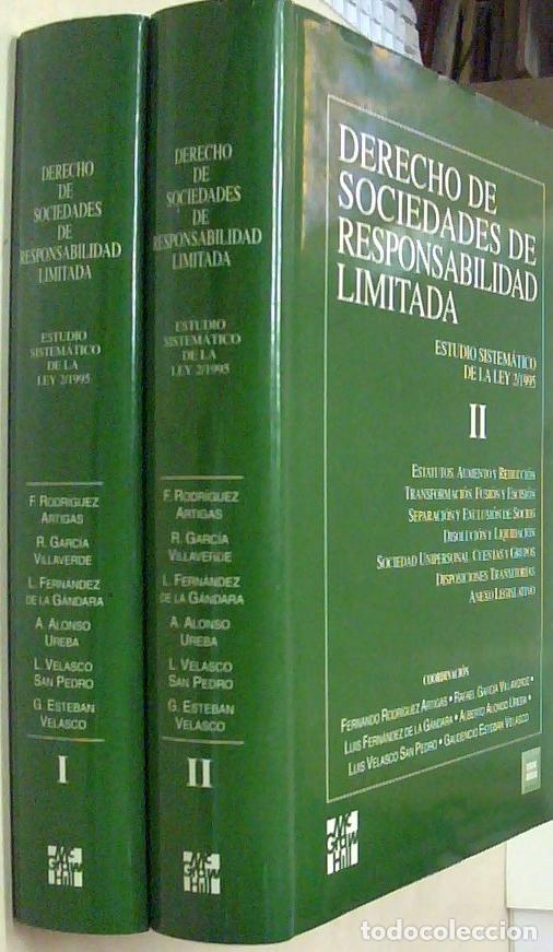 B&uuml;cher: Derecho de sociedades de responsabilidad limitada. 2 tomos - RODRIGUEZ ARTIGAS, Fernando y OTROS (Co
