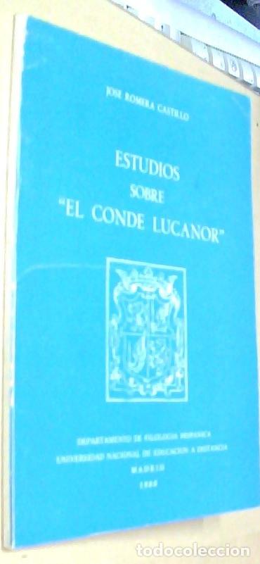 B&uuml;cher: Estudios del Conde Lucanor - ROMERA CASTILLO, Jos&eacute;: