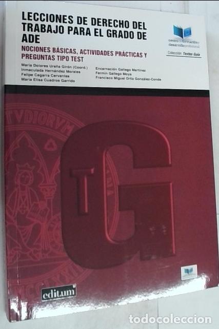 Libri di seconda mano: Lecciones de derecho del trabajo para el grado de ADE : nociones b&aacute;sicas, actividades pr&aacute;cticas y pr