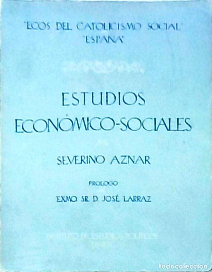 Libri di seconda mano: Estudios econ&oacute;micos sociales - AZNAR, Severino: