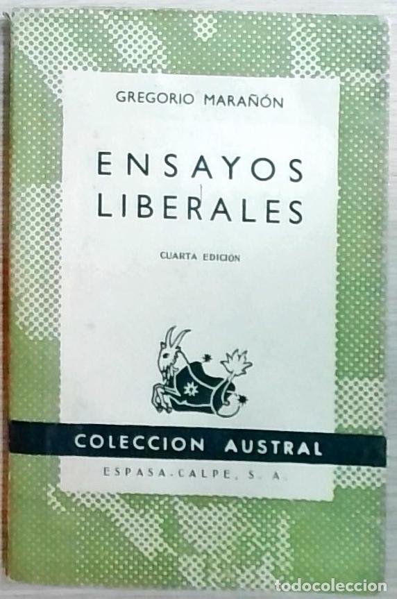 B&uuml;cher: Ensayos liberales - Mara&ntilde;&oacute;n, Gregorio: