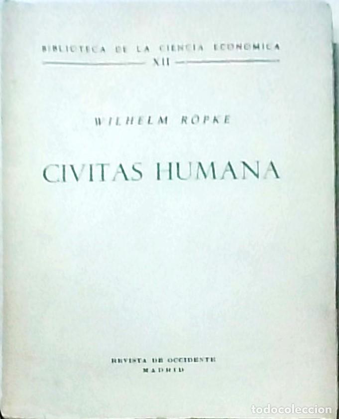 books: Civitas humana - ROPKE, Wilhelm: