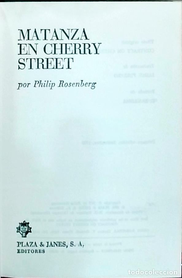 Libros: Matanza en Cherry Street - Rosenberg, Philip: - Foto 1