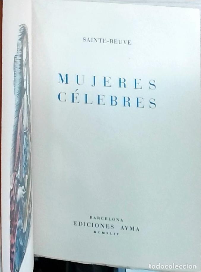 Libros: Mujeres c&eacute;lebres - Sainte Beuve: