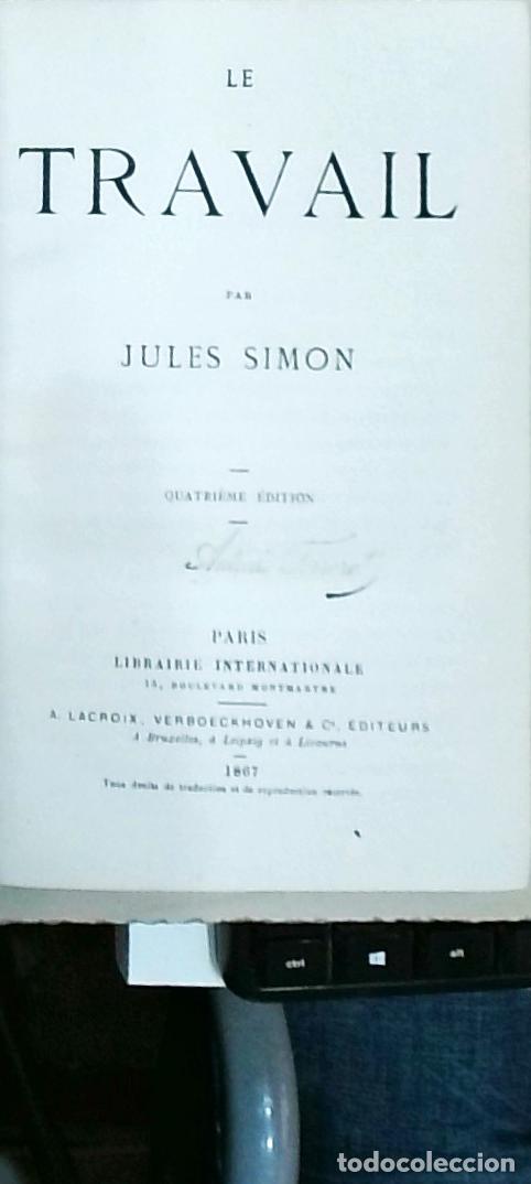 books: Le travail - Simon, Jules: