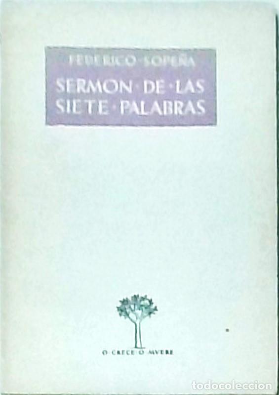 books: Serm&oacute;n de las siete palabras - SOPE&Ntilde;A, Federico: