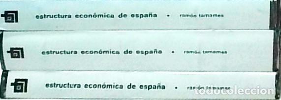 books: Estructura econ&oacute;mica de Espa&ntilde;a. 3 TOMOS Tomo I: introducci&oacute;n, sector agrario. Tomo II: Industria
