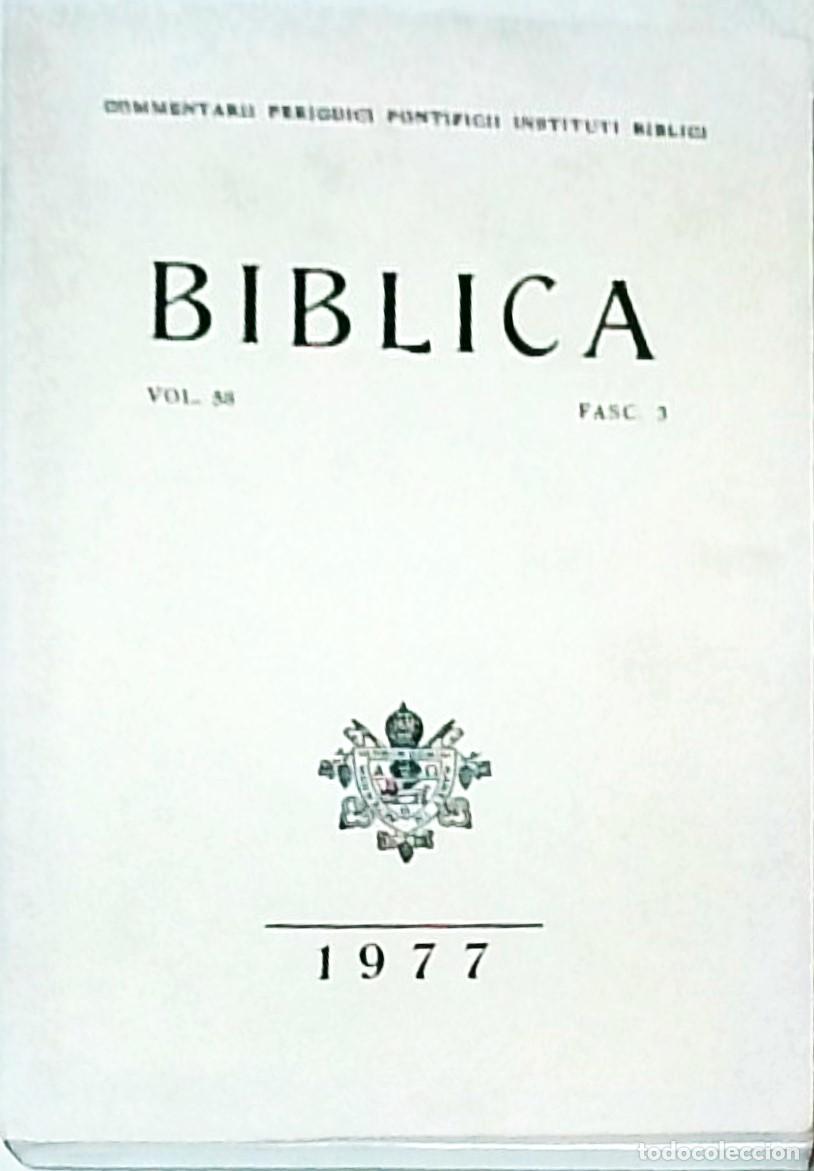 Livros em segunda m&atilde;o: Biblica. Vol. 58. Fasc. 3. 1977. Texto multiling&uuml;e ingl&eacute;s, franc&eacute;s, alem&aacute;n - AA. VV.:
