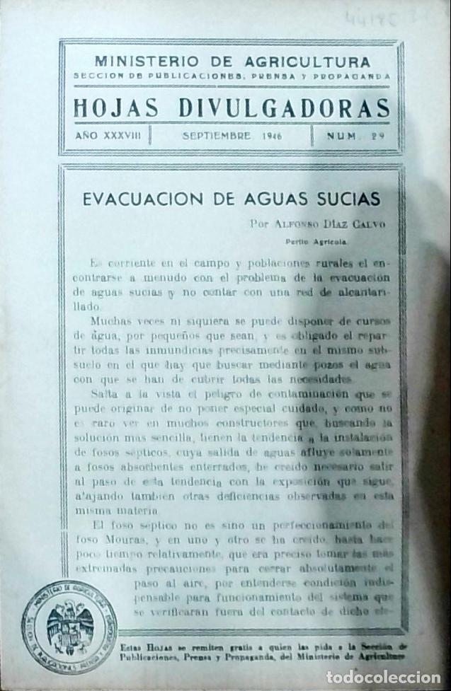 Livros em segunda m&atilde;o: Evacuacion de aguas sucias - Alfonso D&iacute;az Calvo: