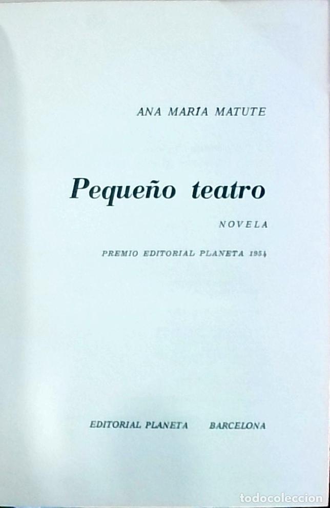 Libri di seconda mano: Peque&ntilde;o teatro - Ana Mar&iacute;a Matute: