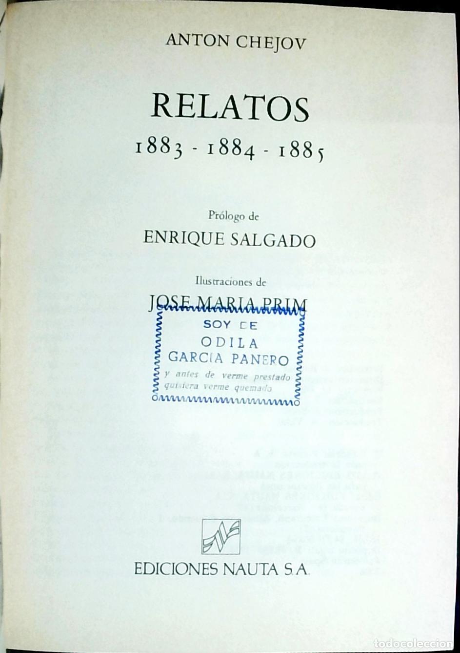 Libros: Relatos 1883-1884-1885 - Anton Chejov: