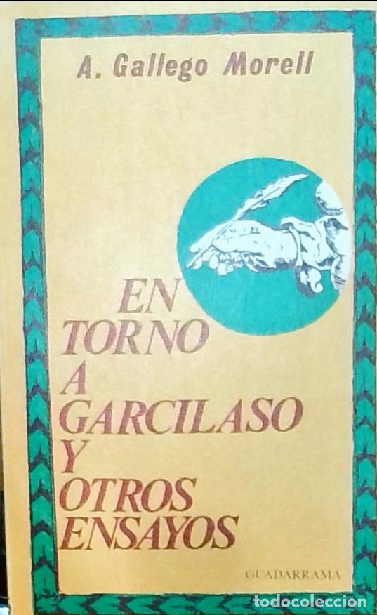 Libri di seconda mano: En torno a Garcilaso y otros ensayos - Antonio Gallego Morell: