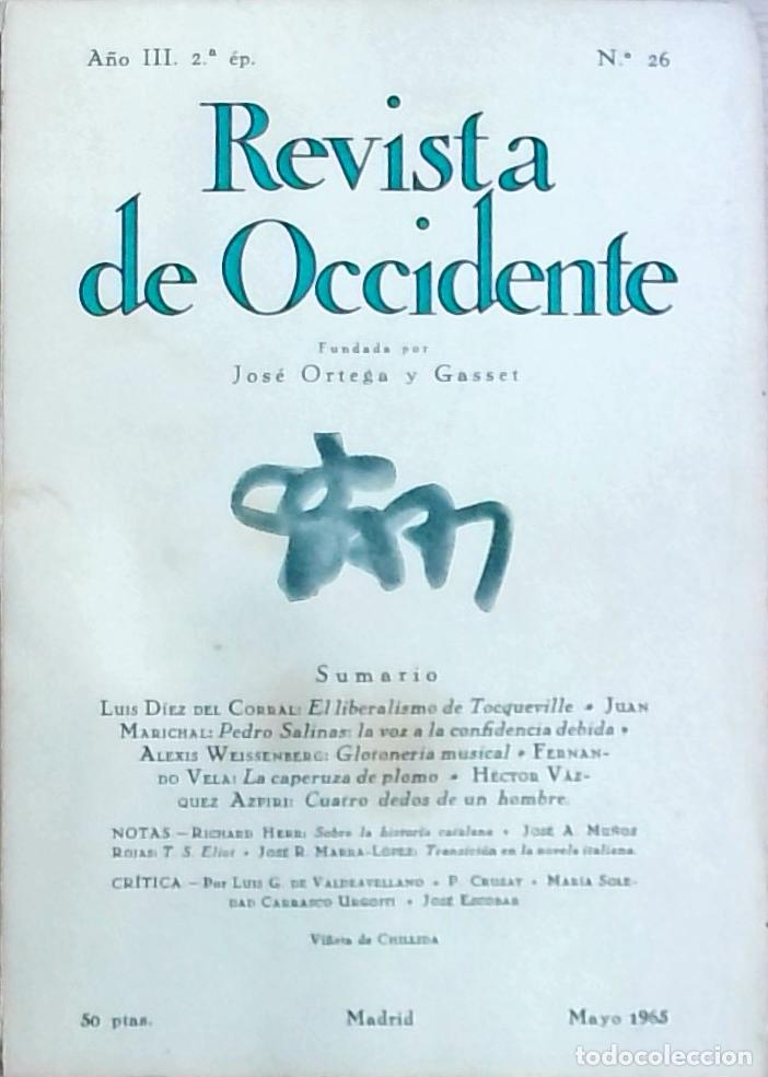 Libri di seconda mano: Revista de Occidente (N.&ordm; 26, Mayo 1965) - Autores Varios: