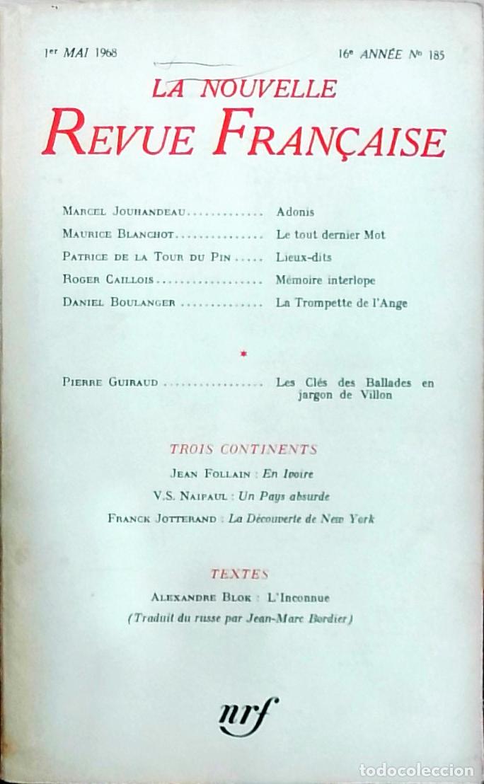 Livres: La Nouvelle Revue Fran&ccedil;aise (N&ordm; 185) 1 er.Mai 16 ann&eacute;e - Autores Varios: