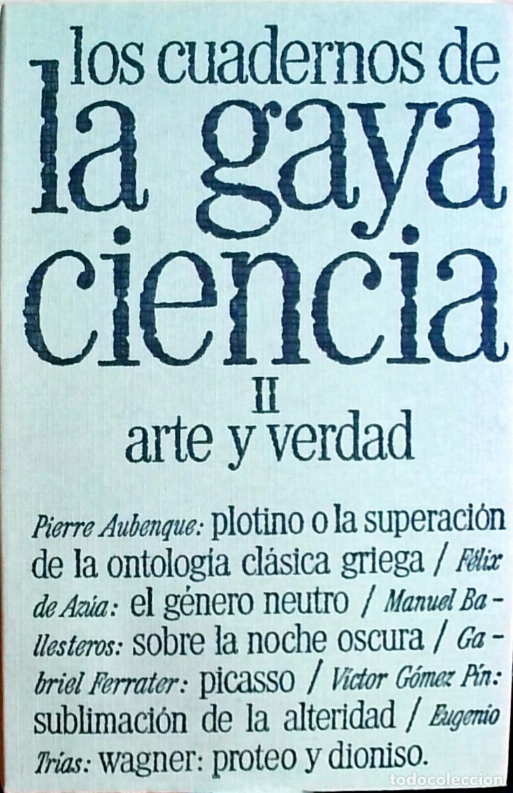 Livros em segunda m&atilde;o: Los cuadernos de la gaya ciencia II: arte y verdad - Autores Varios (Aubenque, de Az&uacute;a, et al.):
